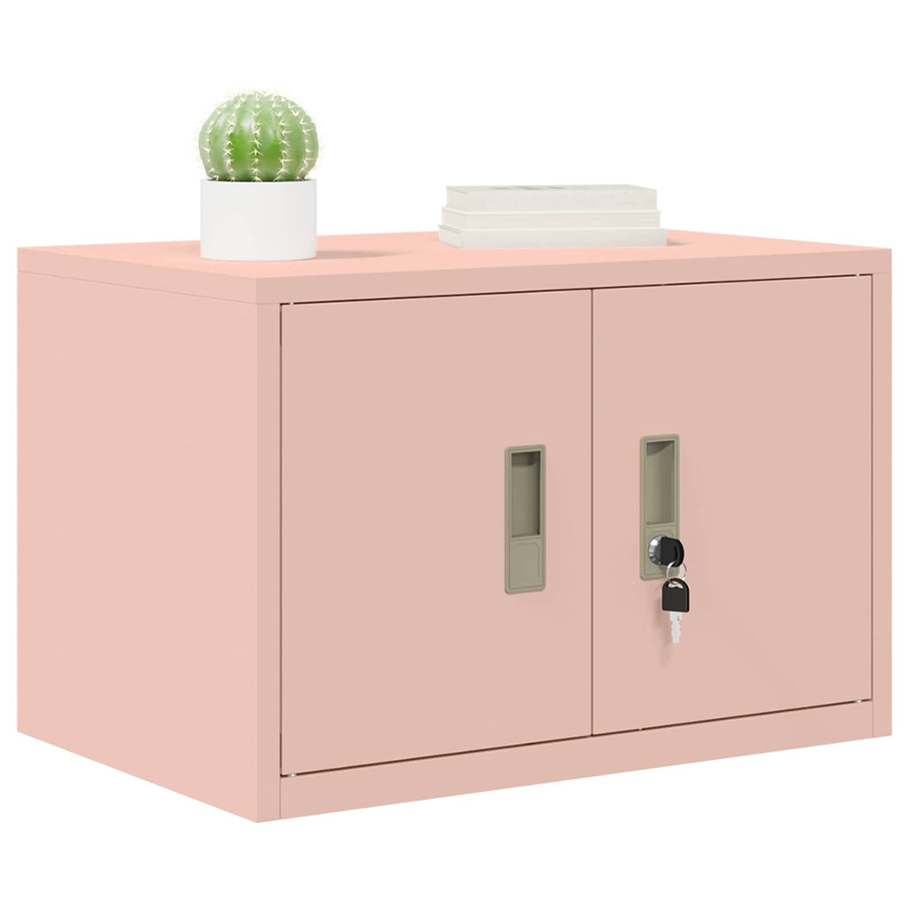 vidaXL Szafka do przechowywania Różowy 60 x 40 x 40 cm Stal