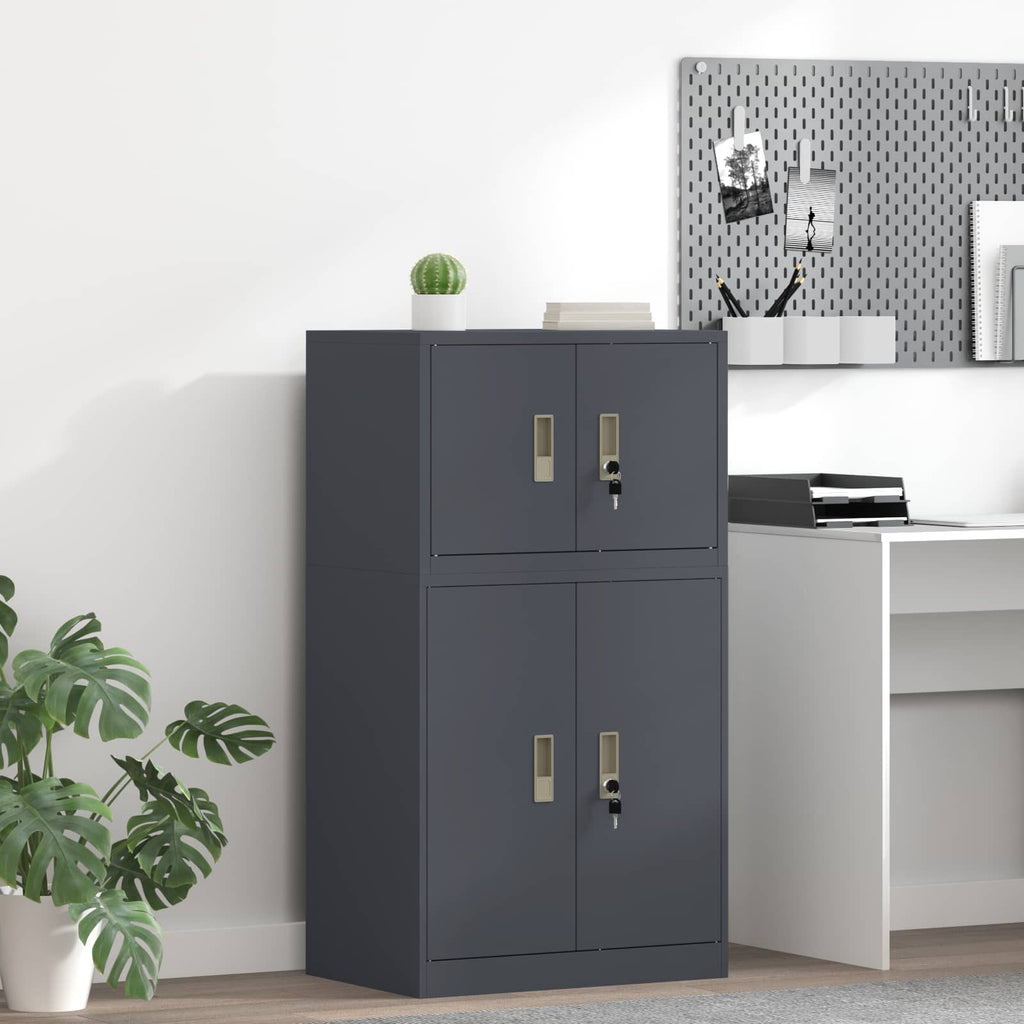 vidaXL Szafka do przechowywania Antracyt 60 x 40 x 40 cm Stal