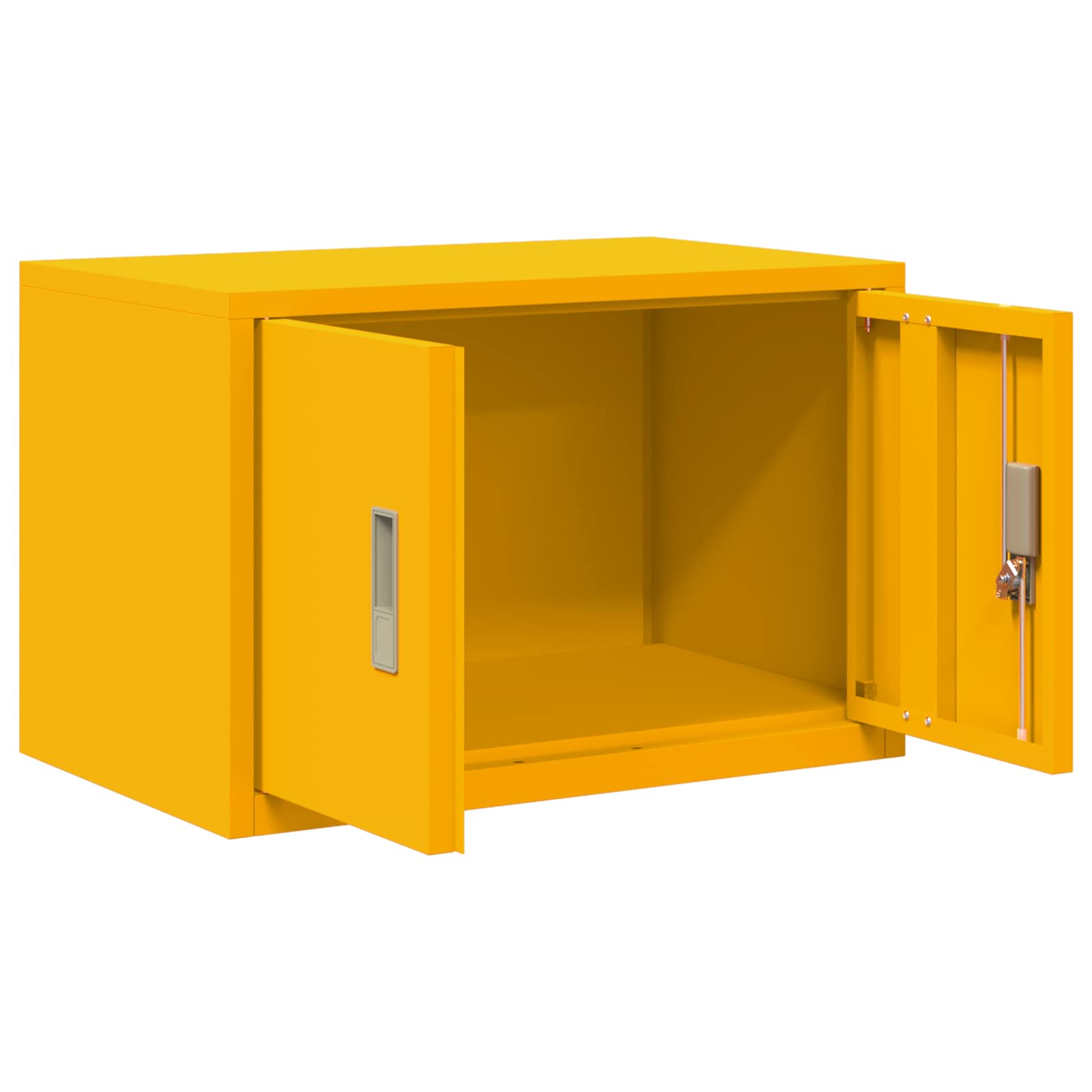 vidaXL Szafka do przechowywania Musztardowy Żółty 60 x 40 x 40 cm Stal