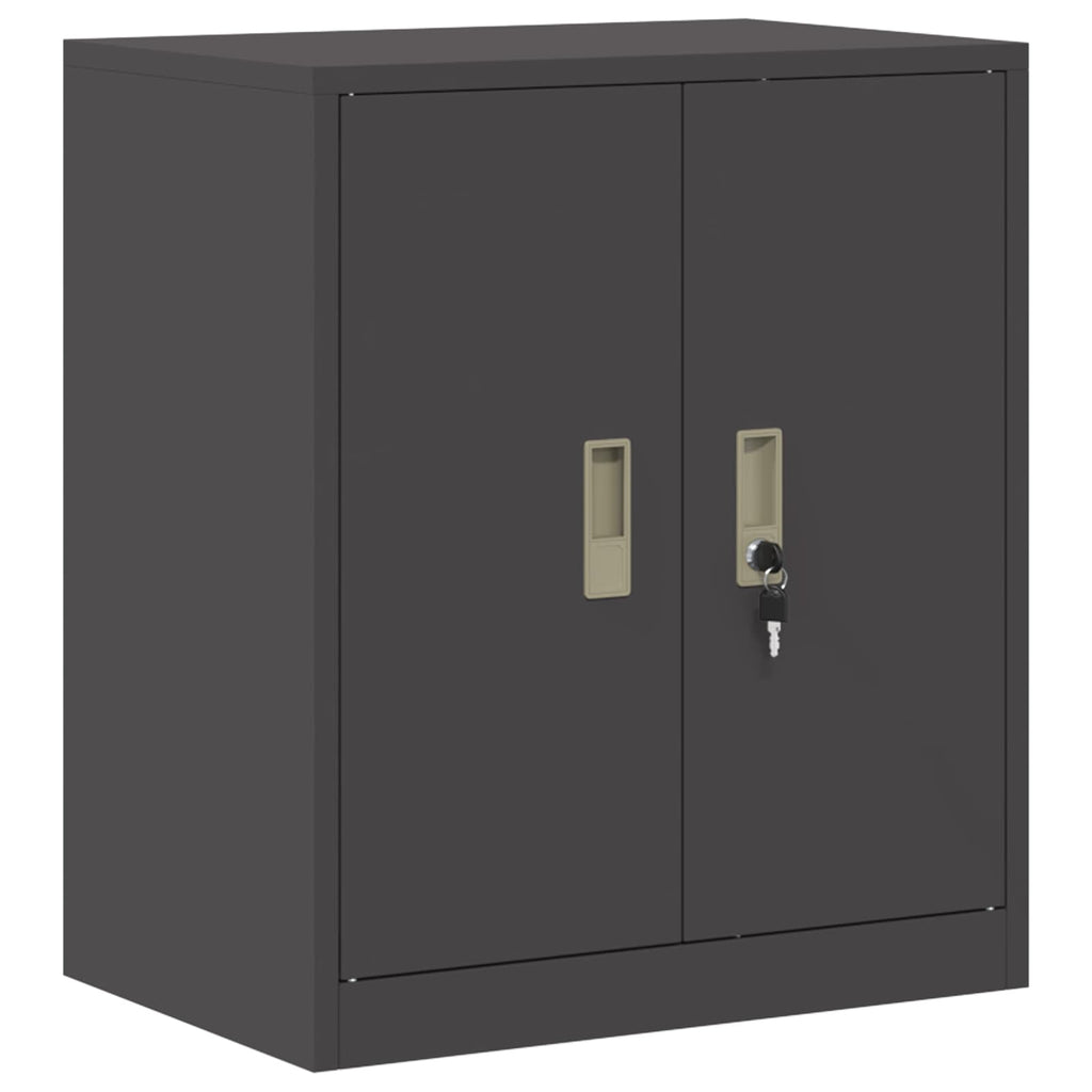 vidaXL Szafka do przechowywania Czarny 60 x 40 x 70 cm Stal