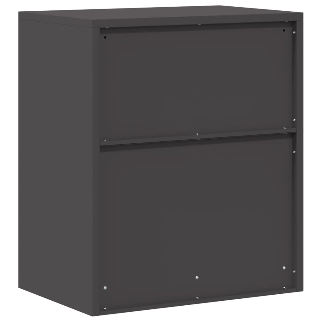vidaXL Szafka do przechowywania Czarny 60 x 40 x 70 cm Stal
