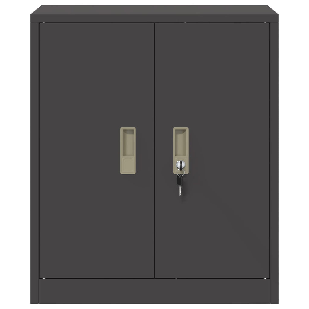 vidaXL Szafka do przechowywania Czarny 60 x 40 x 70 cm Stal