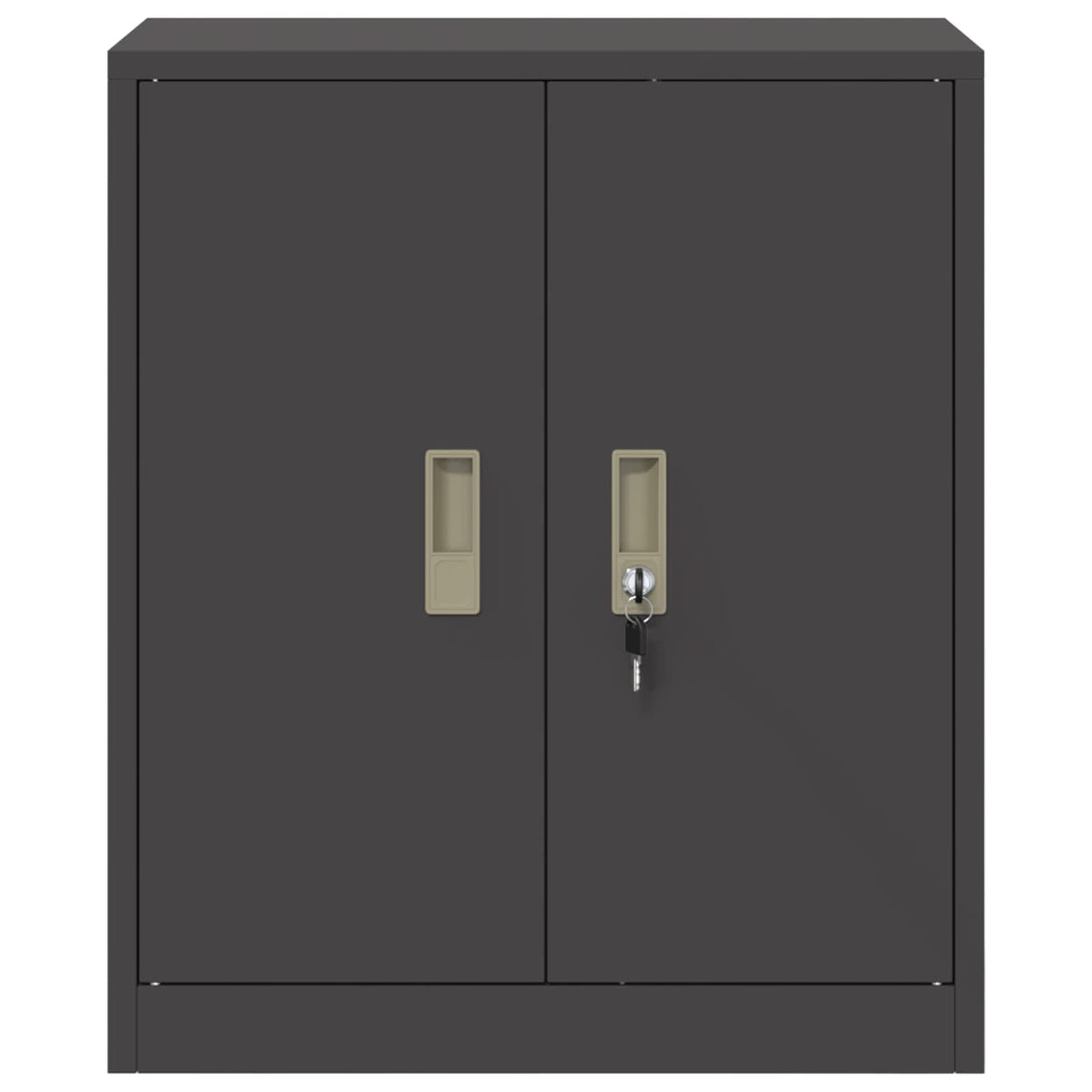 vidaXL Szafka do przechowywania Czarny 60 x 40 x 70 cm Stal