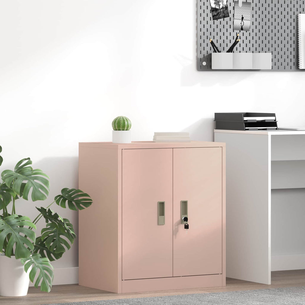 vidaXL Szafka do przechowywania Różowy 60 x 40 x 70 cm Stal