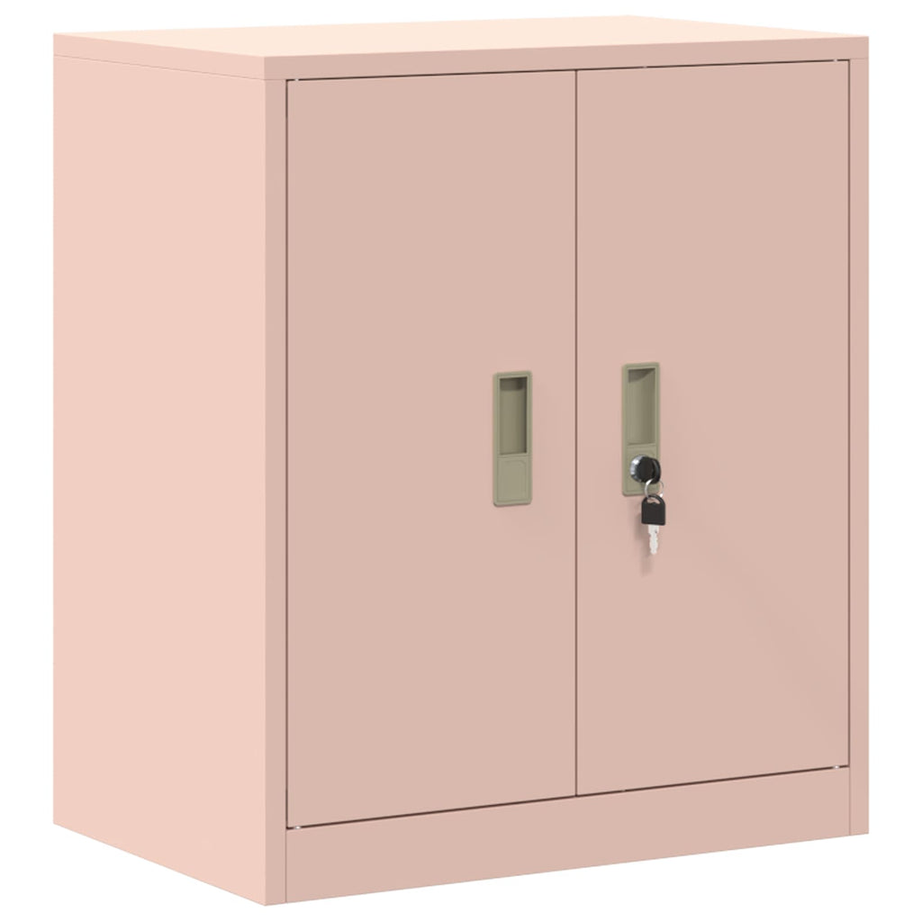 vidaXL Szafka do przechowywania Różowy 60 x 40 x 70 cm Stal