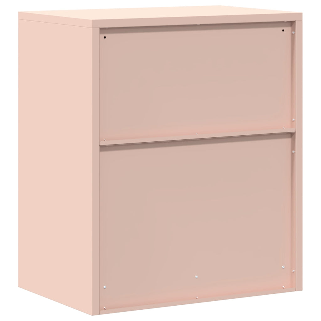 vidaXL Szafka do przechowywania Różowy 60 x 40 x 70 cm Stal