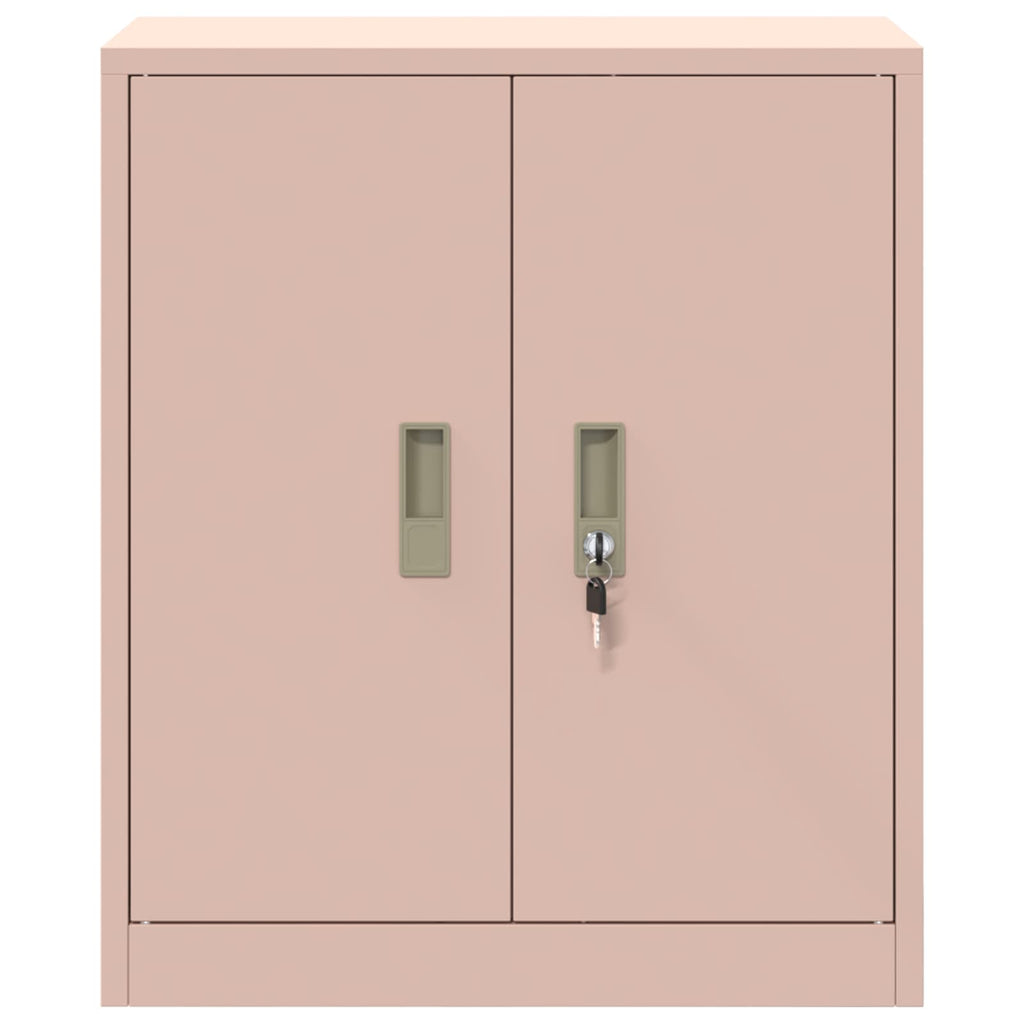 vidaXL Szafka do przechowywania Różowy 60 x 40 x 70 cm Stal