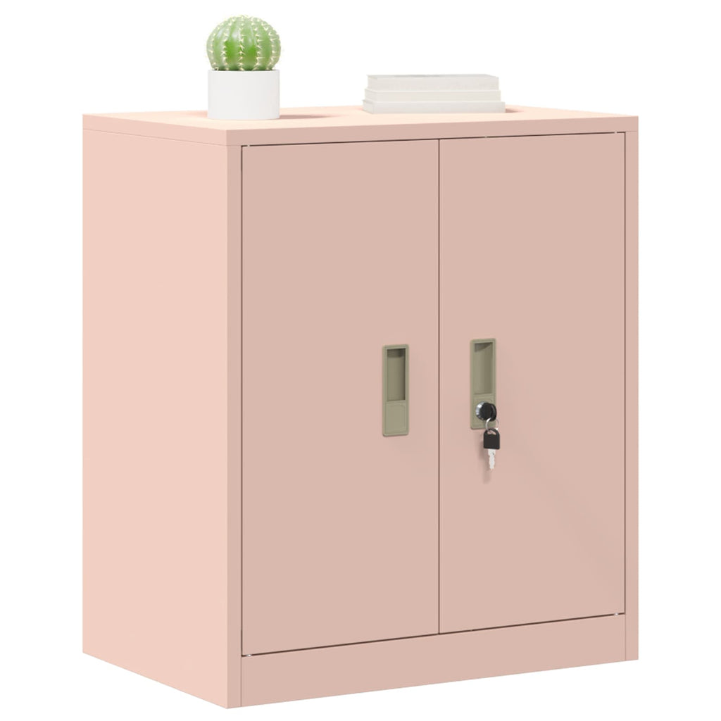 vidaXL Szafka do przechowywania Różowy 60 x 40 x 70 cm Stal