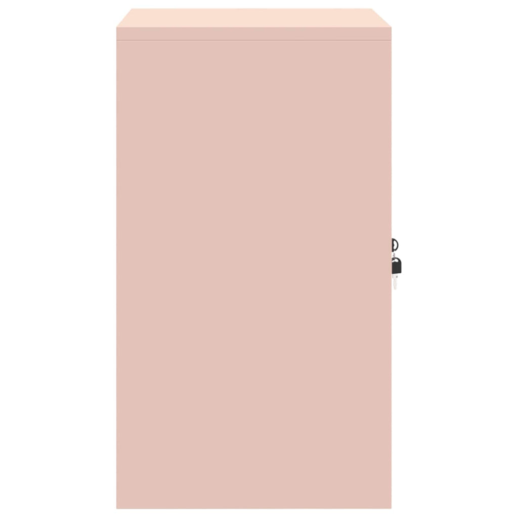 vidaXL Szafka do przechowywania Różowy 60 x 40 x 70 cm Stal