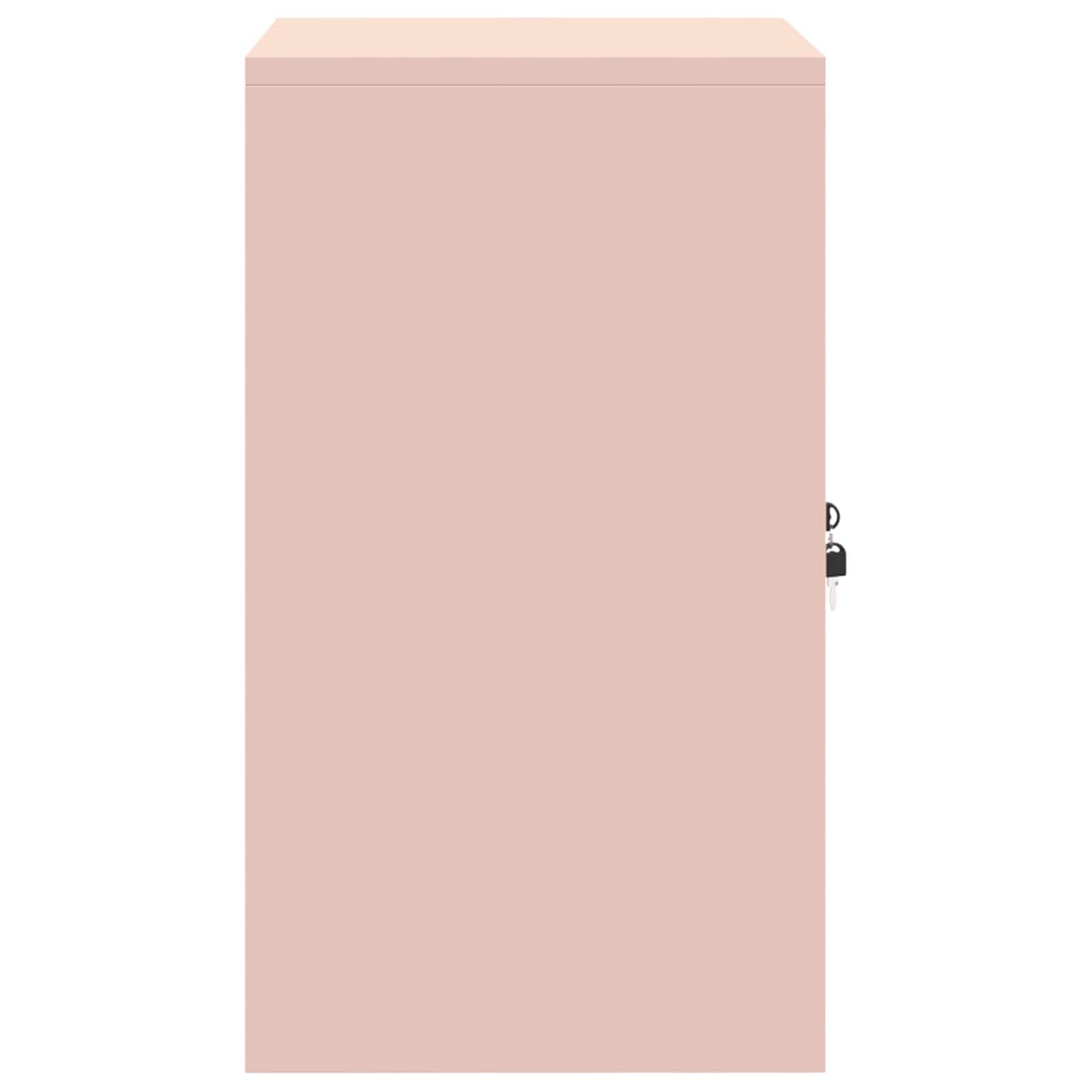 vidaXL Szafka do przechowywania Różowy 60 x 40 x 70 cm Stal