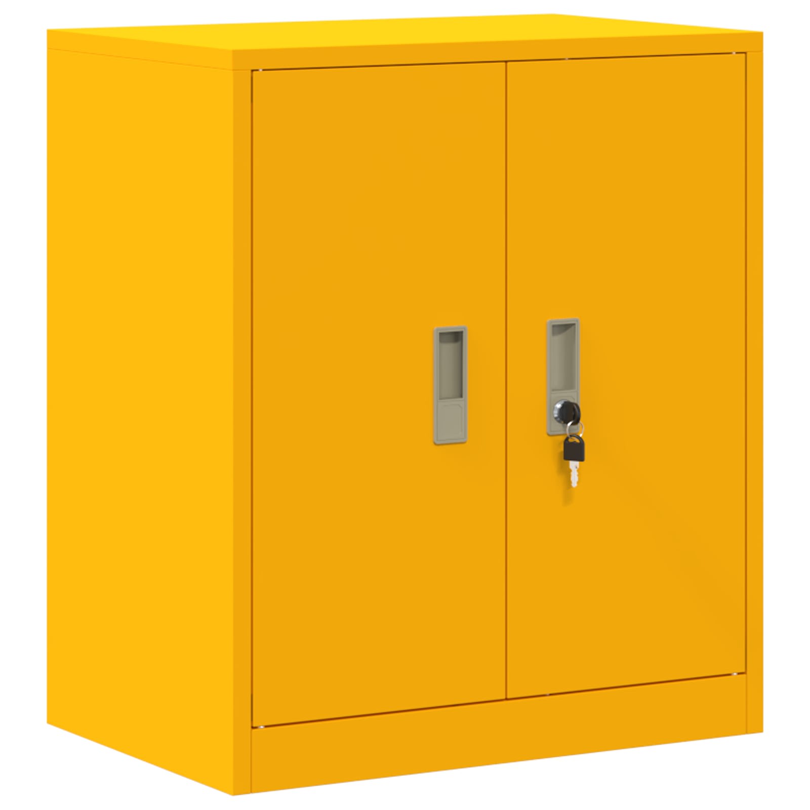vidaXL Szafka do przechowywania Musztardowy Żółty 60 x 40 x 70 cm Stal