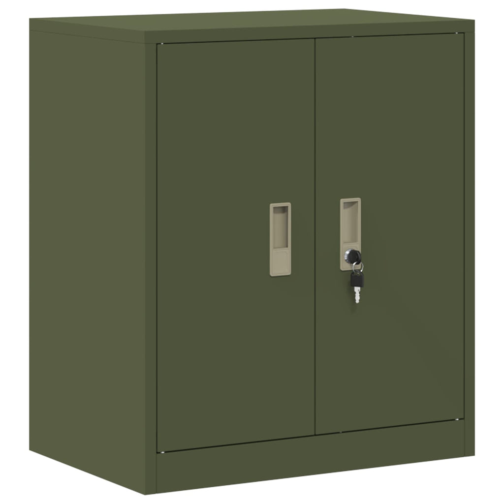 vidaXL Szafka do przechowywania Zielony oliwkowy 60 x 40 x 70 cm Stal