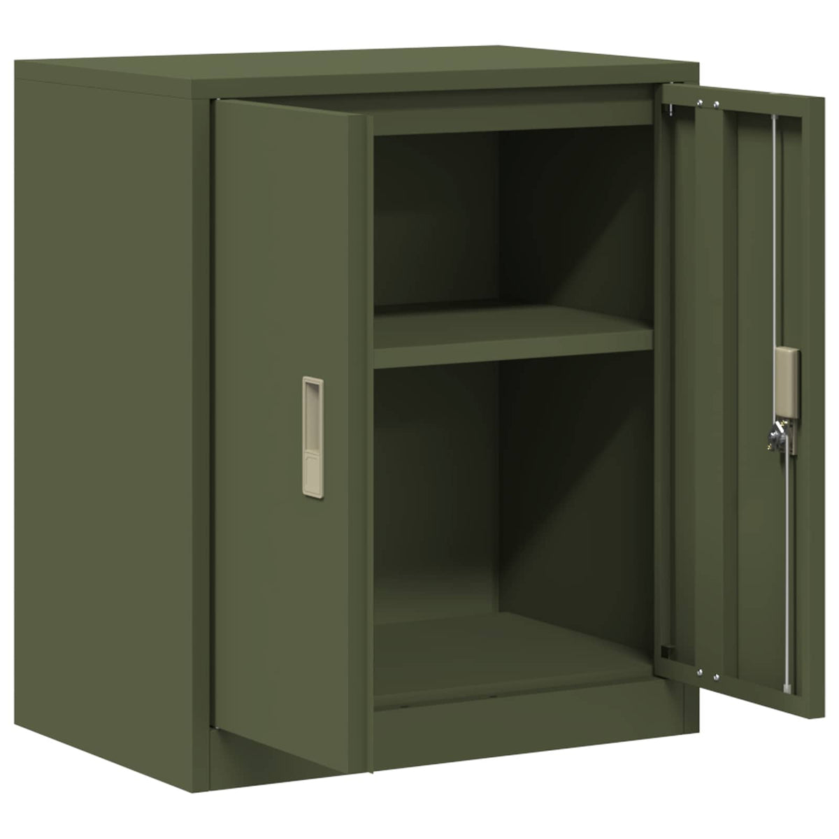 vidaXL Szafka do przechowywania Zielony oliwkowy 60 x 40 x 70 cm Stal