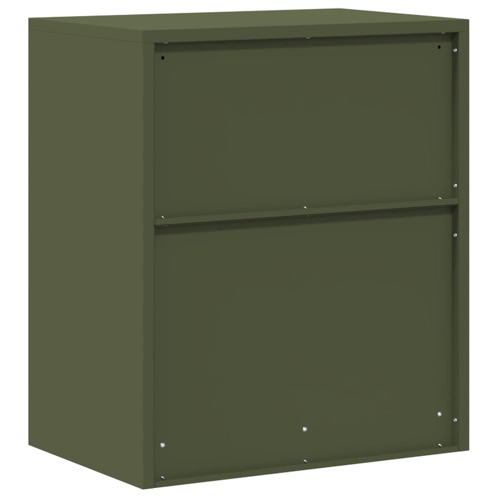vidaXL Szafka do przechowywania Zielony oliwkowy 60 x 40 x 70 cm Stal