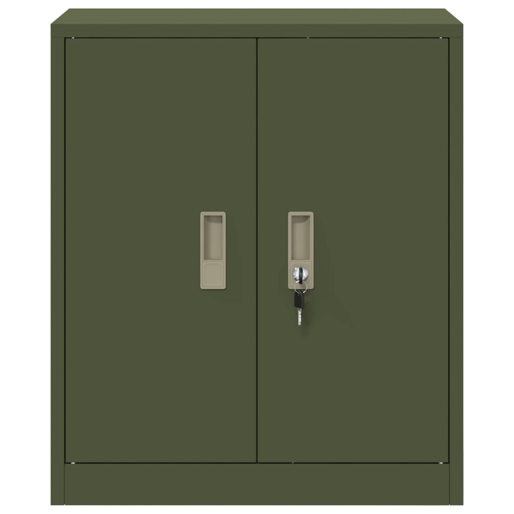 vidaXL Szafka do przechowywania Zielony oliwkowy 60 x 40 x 70 cm Stal