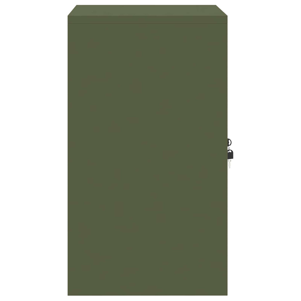 vidaXL Szafka do przechowywania Zielony oliwkowy 60 x 40 x 70 cm Stal