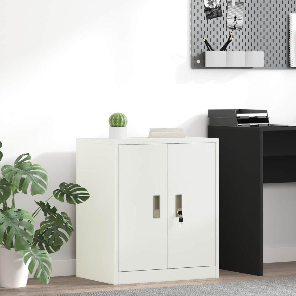 vidaXL Szafka do przechowywania Biały 60 x 40 x 70 cm Stal
