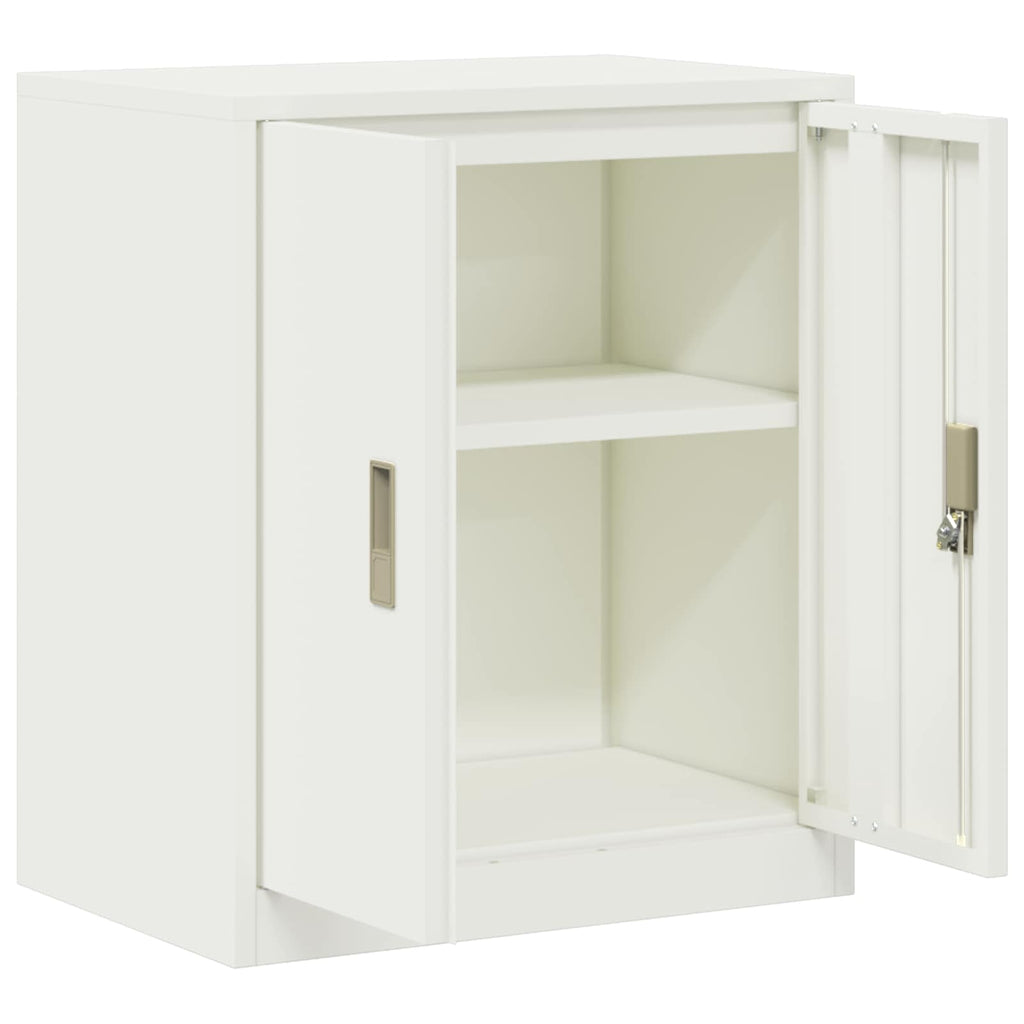 vidaXL Szafka do przechowywania Biały 60 x 40 x 70 cm Stal
