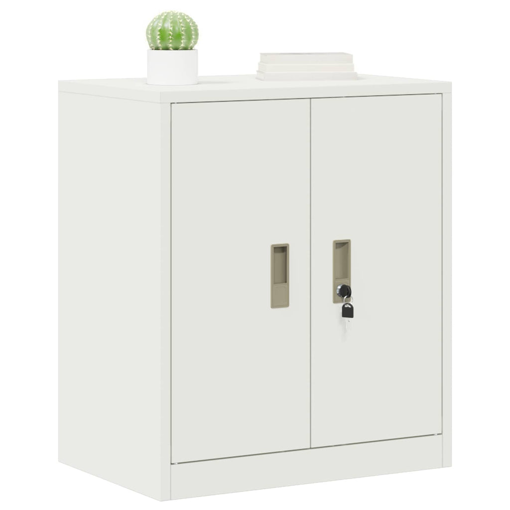 vidaXL Szafka do przechowywania Biały 60 x 40 x 70 cm Stal