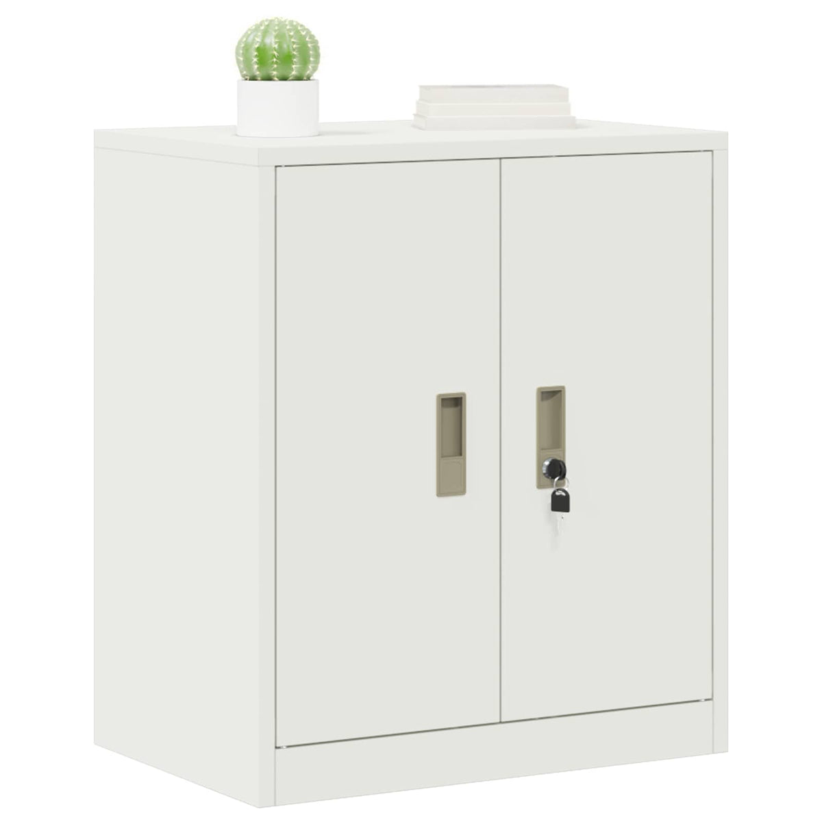 vidaXL Szafka do przechowywania Biały 60 x 40 x 70 cm Stal