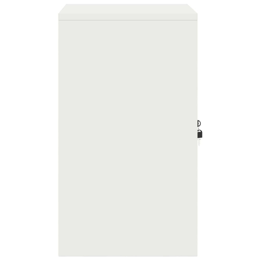 vidaXL Szafka do przechowywania Biały 60 x 40 x 70 cm Stal