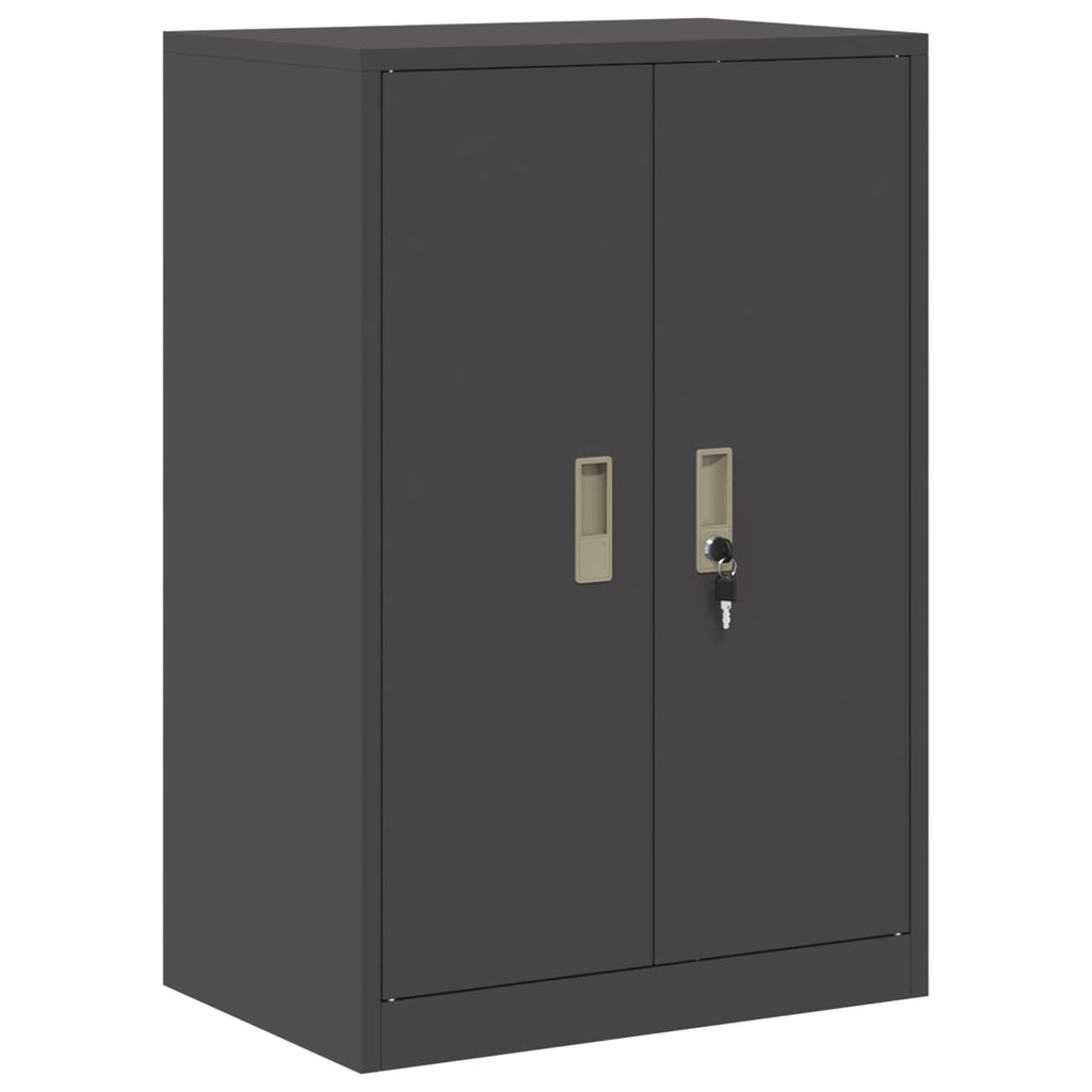 vidaXL Szafka do przechowywania Czarny 60 x 40 x 90 cm Stal
