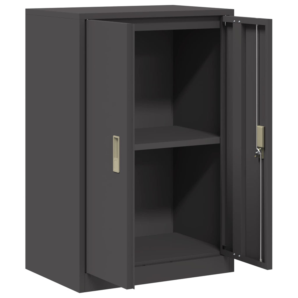 vidaXL Szafka do przechowywania Czarny 60 x 40 x 90 cm Stal
