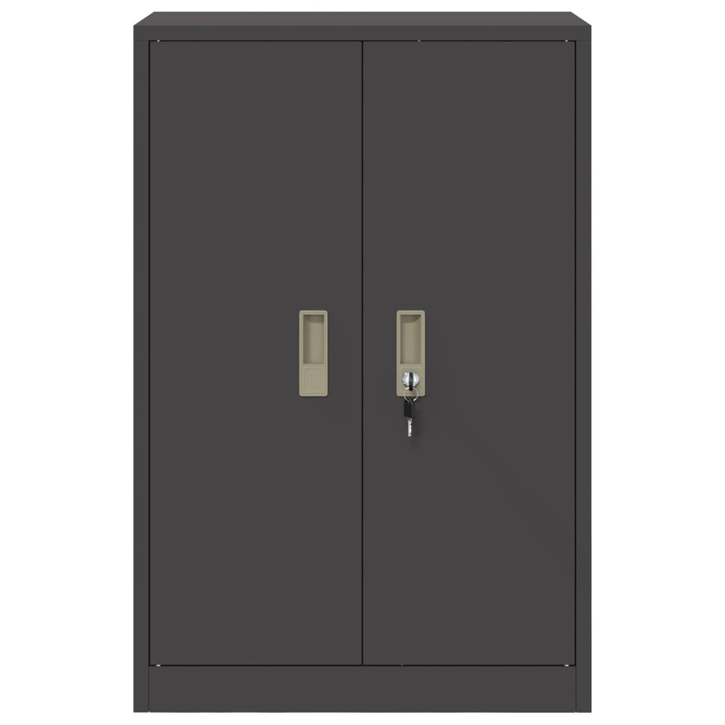 vidaXL Szafka do przechowywania Czarny 60 x 40 x 90 cm Stal