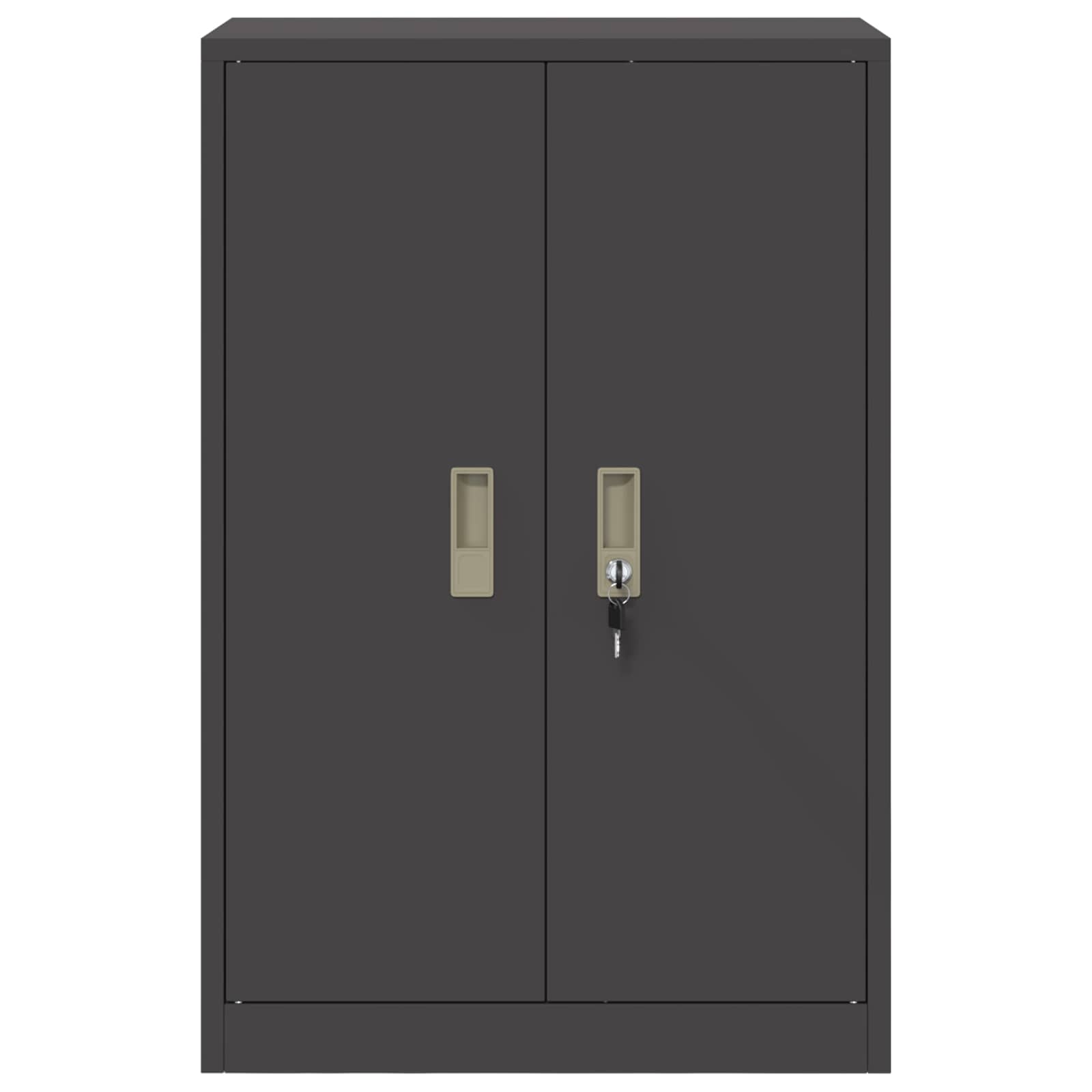 vidaXL Szafka do przechowywania Czarny 60 x 40 x 90 cm Stal