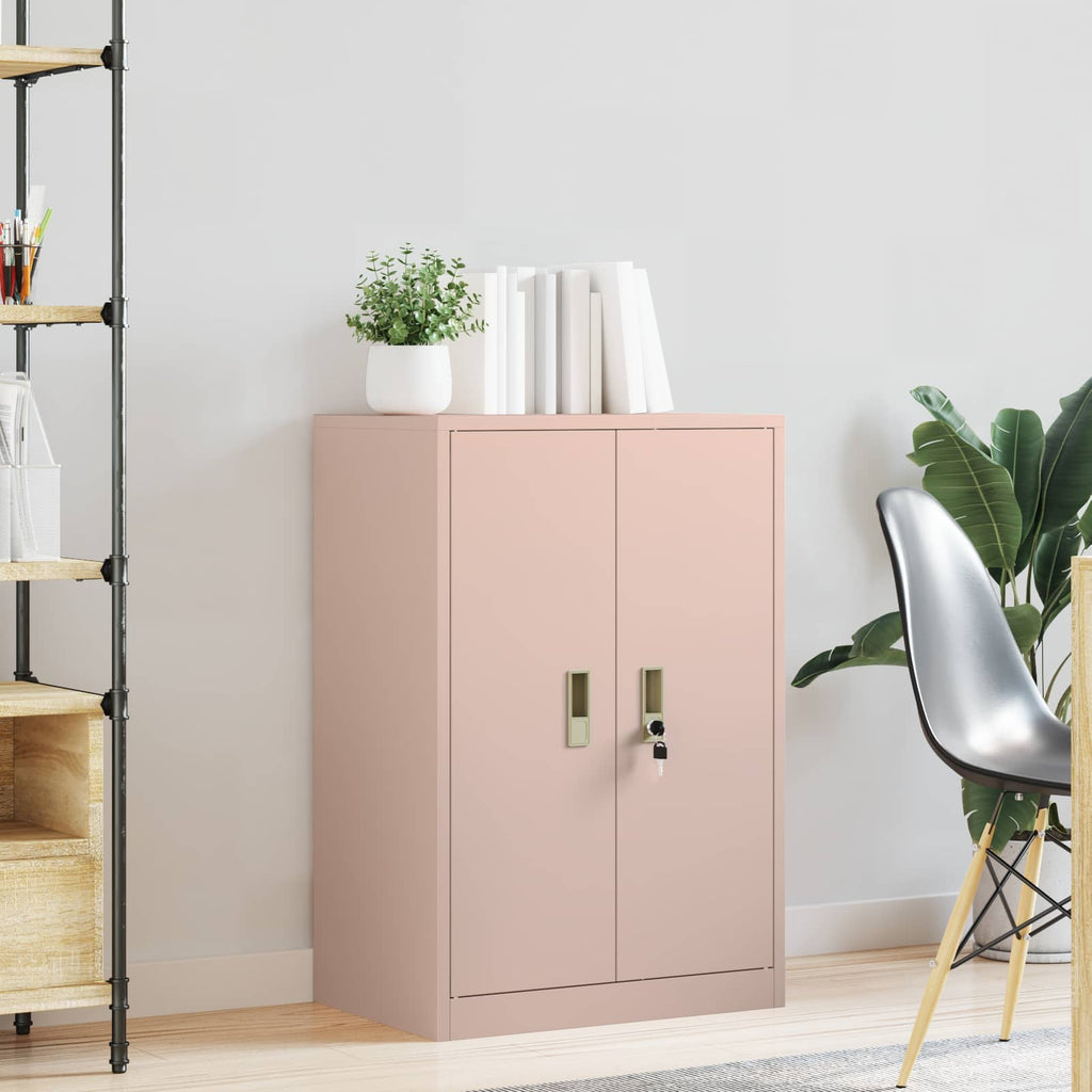 vidaXL Szafka do przechowywania Różowy 60 x 40 x 90 cm Stal
