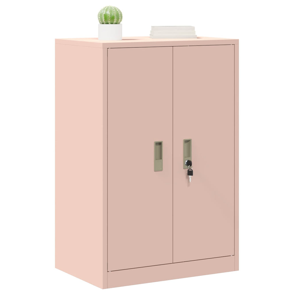 vidaXL Szafka do przechowywania Różowy 60 x 40 x 90 cm Stal