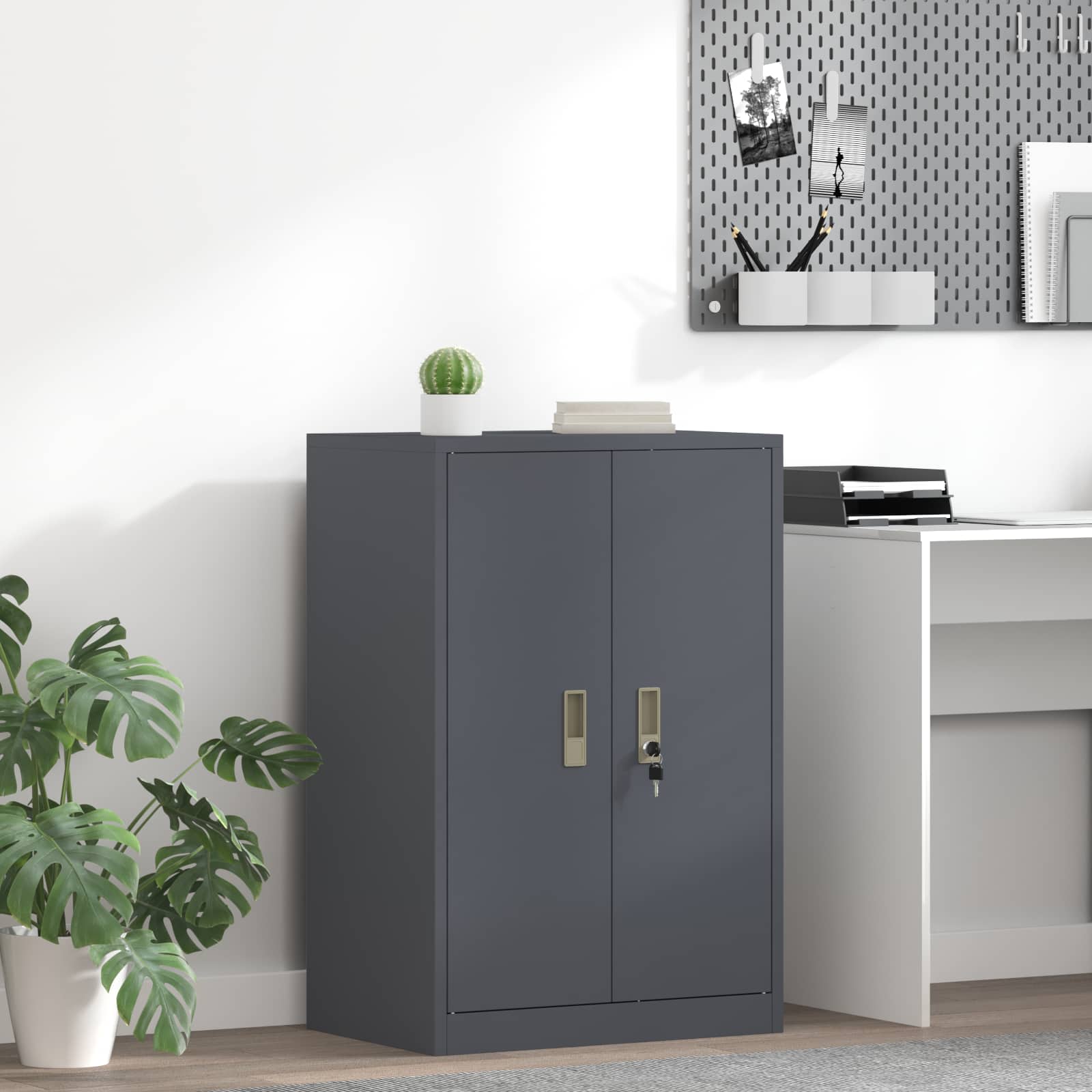 vidaXL Szafka do przechowywania Antracyt 60 x 40 x 90 cm Stal