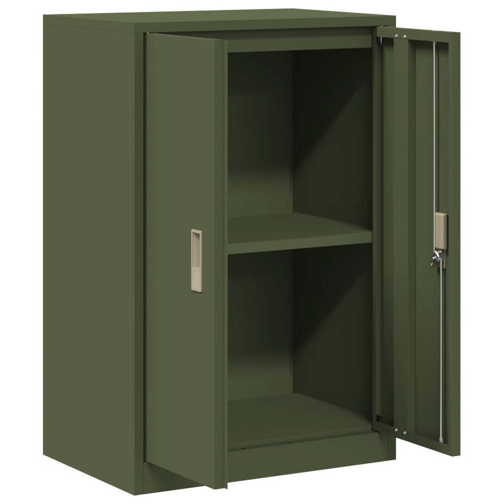 vidaXL Szafka do przechowywania Zielony oliwkowy 60 x 40 x 90 cm Stal