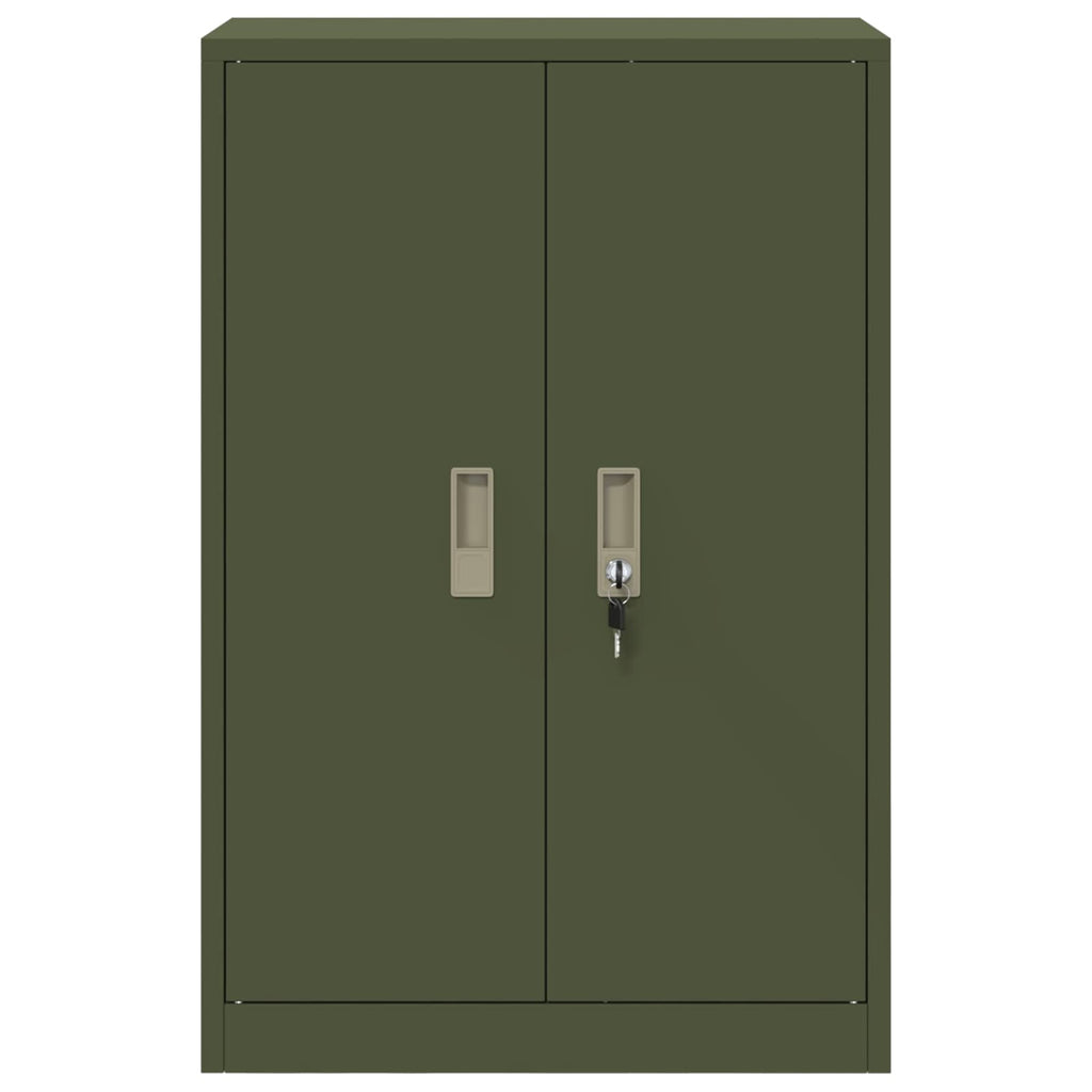vidaXL Szafka do przechowywania Zielony oliwkowy 60 x 40 x 90 cm Stal