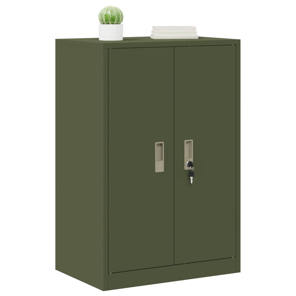 vidaXL Szafka do przechowywania Zielony oliwkowy 60 x 40 x 90 cm Stal