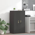 vidaXL Szafka do przechowywania Czarny 60 x 40 x 105 cm Stal