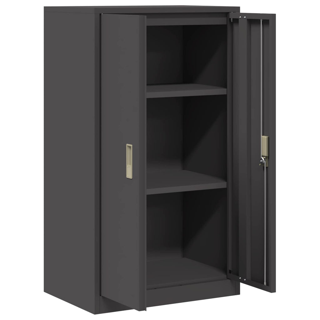 vidaXL Szafka do przechowywania Czarny 60 x 40 x 105 cm Stal