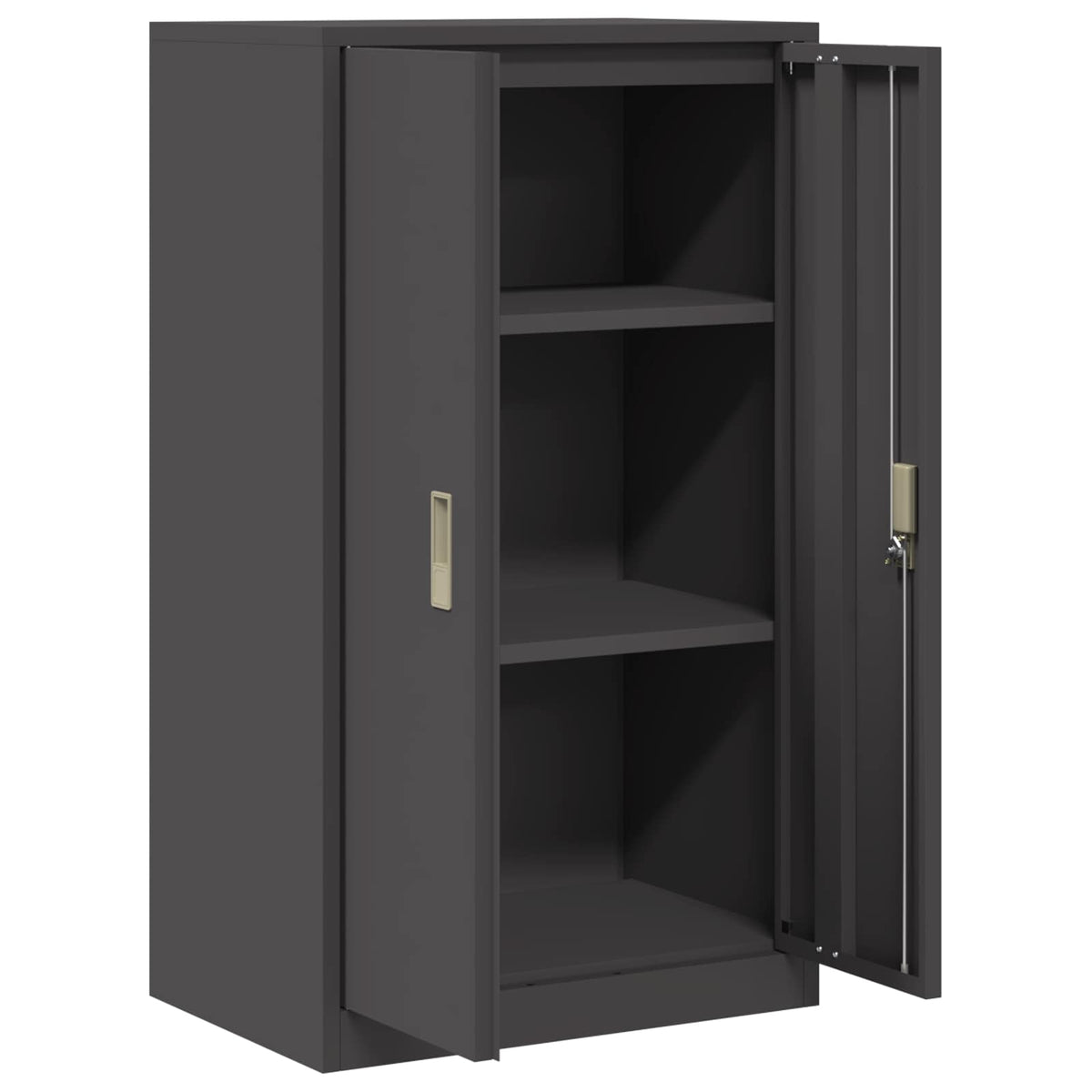 vidaXL Szafka do przechowywania Czarny 60 x 40 x 105 cm Stal