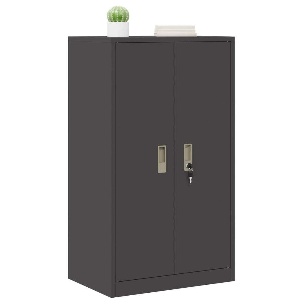 vidaXL Szafka do przechowywania Czarny 60 x 40 x 105 cm Stal