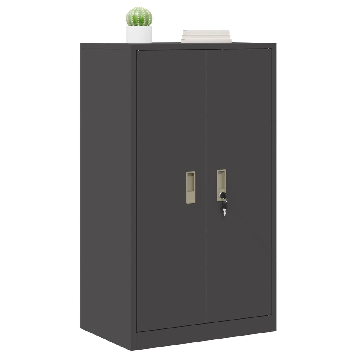 vidaXL Szafka do przechowywania Czarny 60 x 40 x 105 cm Stal
