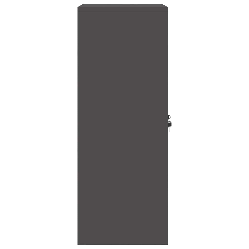 vidaXL Szafka do przechowywania Czarny 60 x 40 x 105 cm Stal