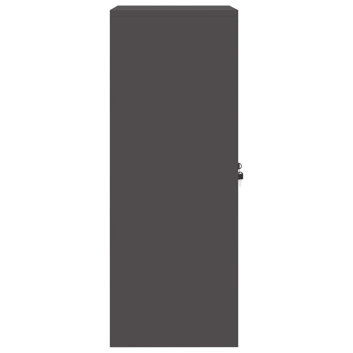 vidaXL Szafka do przechowywania Czarny 60 x 40 x 105 cm Stal