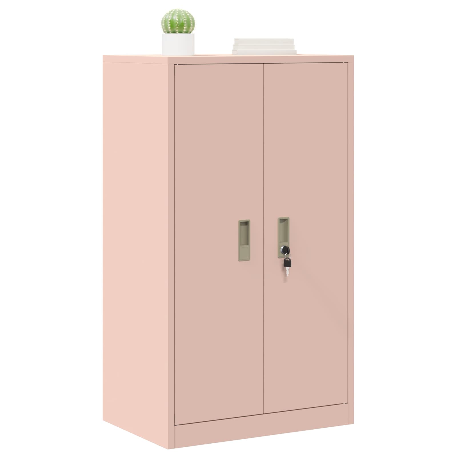 vidaXL Szafka do przechowywania Różowy 60 x 40 x 90 cm Stal