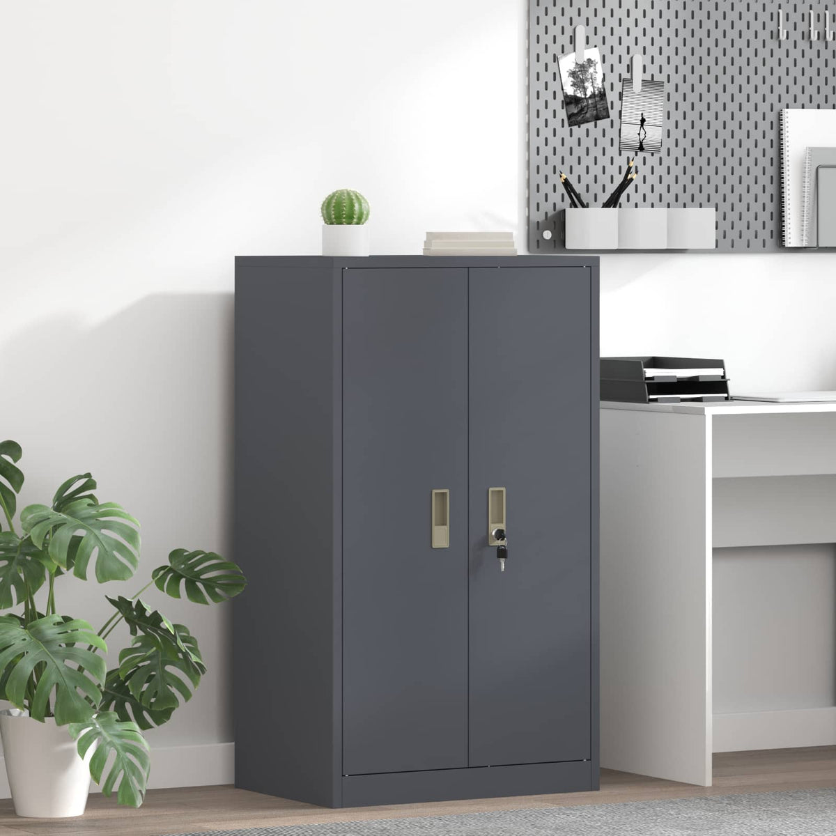 vidaXL Szafka do przechowywania Antracyt 60 x 40 x 105 cm Stal