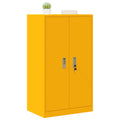 vidaXL Szafka do przechowywania Musztardowy Żółty 60 x 40 x 105 cm