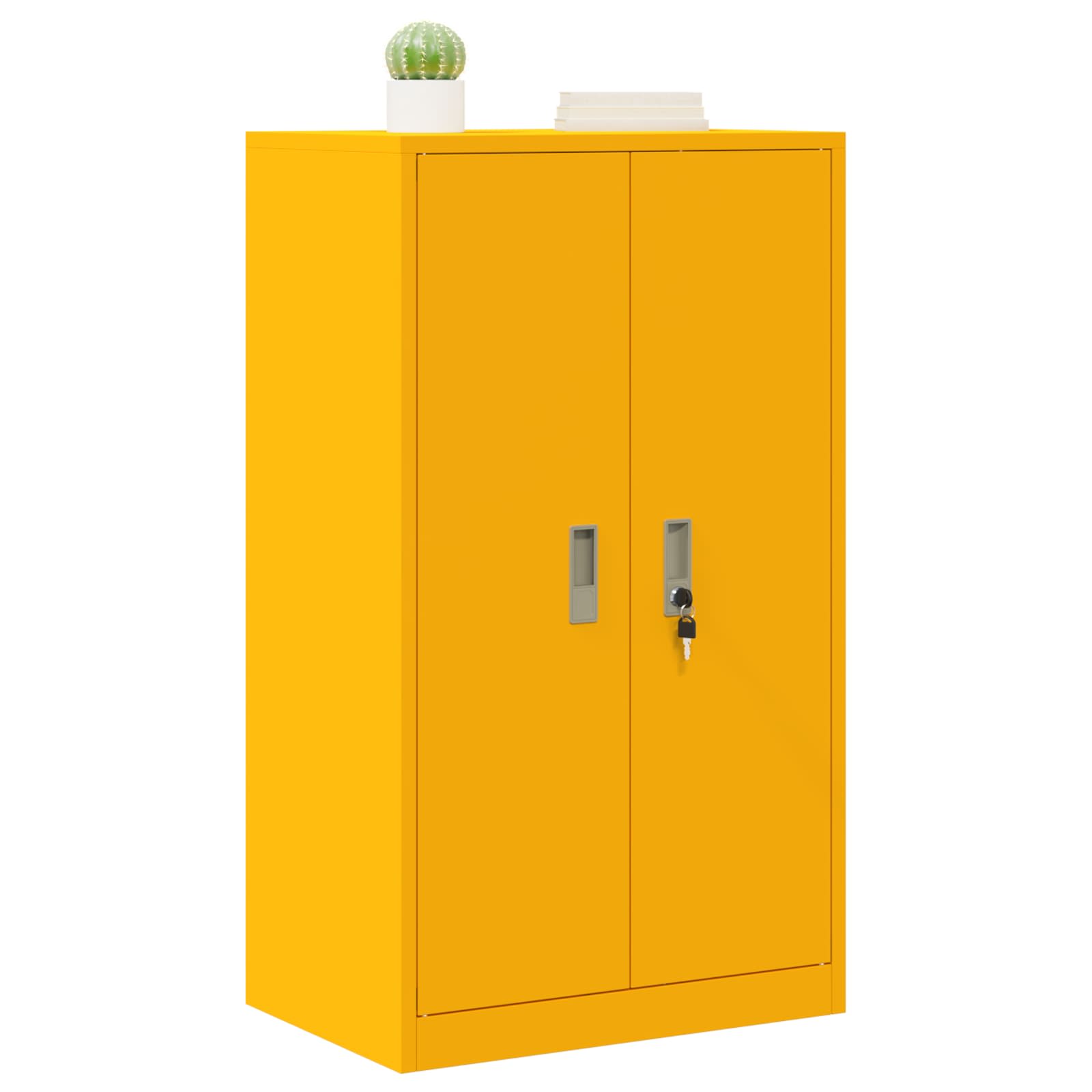 vidaXL Szafka do przechowywania Musztardowy Żółty 60 x 40 x 105 cm