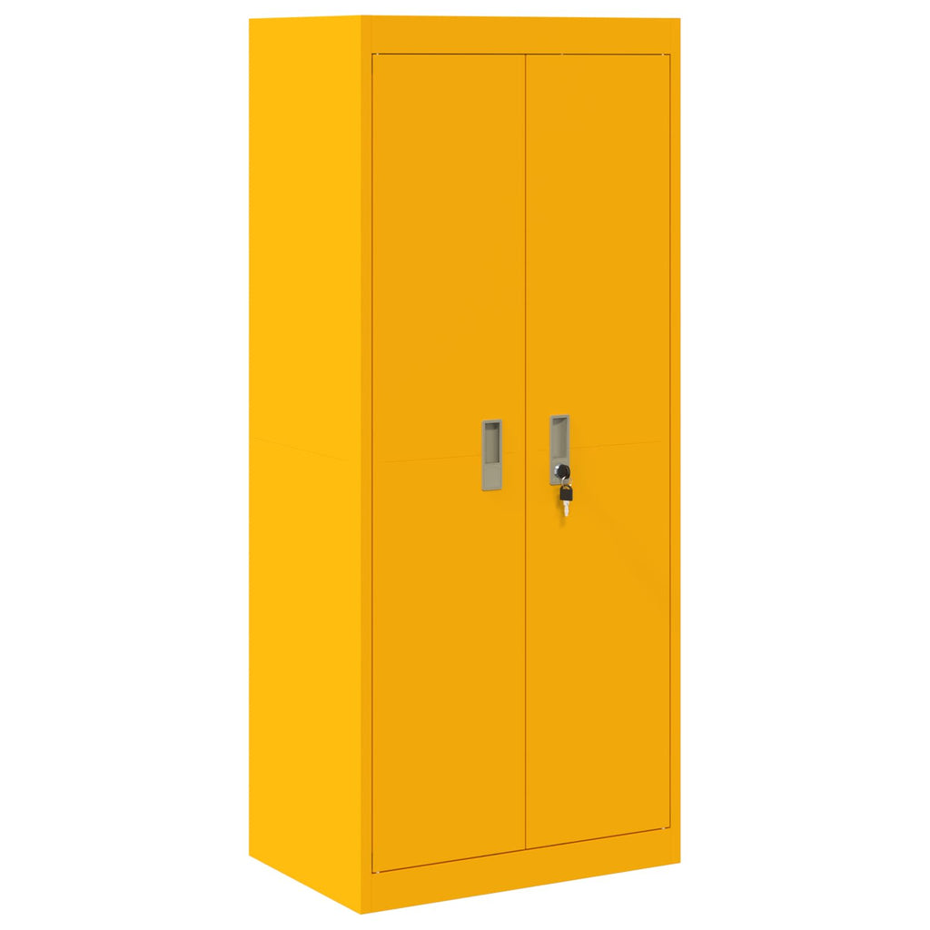 vidaXL Szafka do przechowywania Musztardowy Żółty 60 x 40 x 140 cm