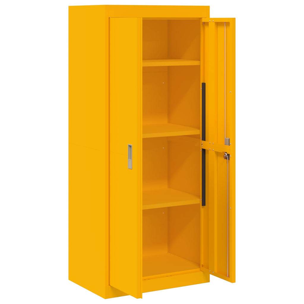 vidaXL Szafka do przechowywania Musztardowy Żółty 60 x 40 x 140 cm