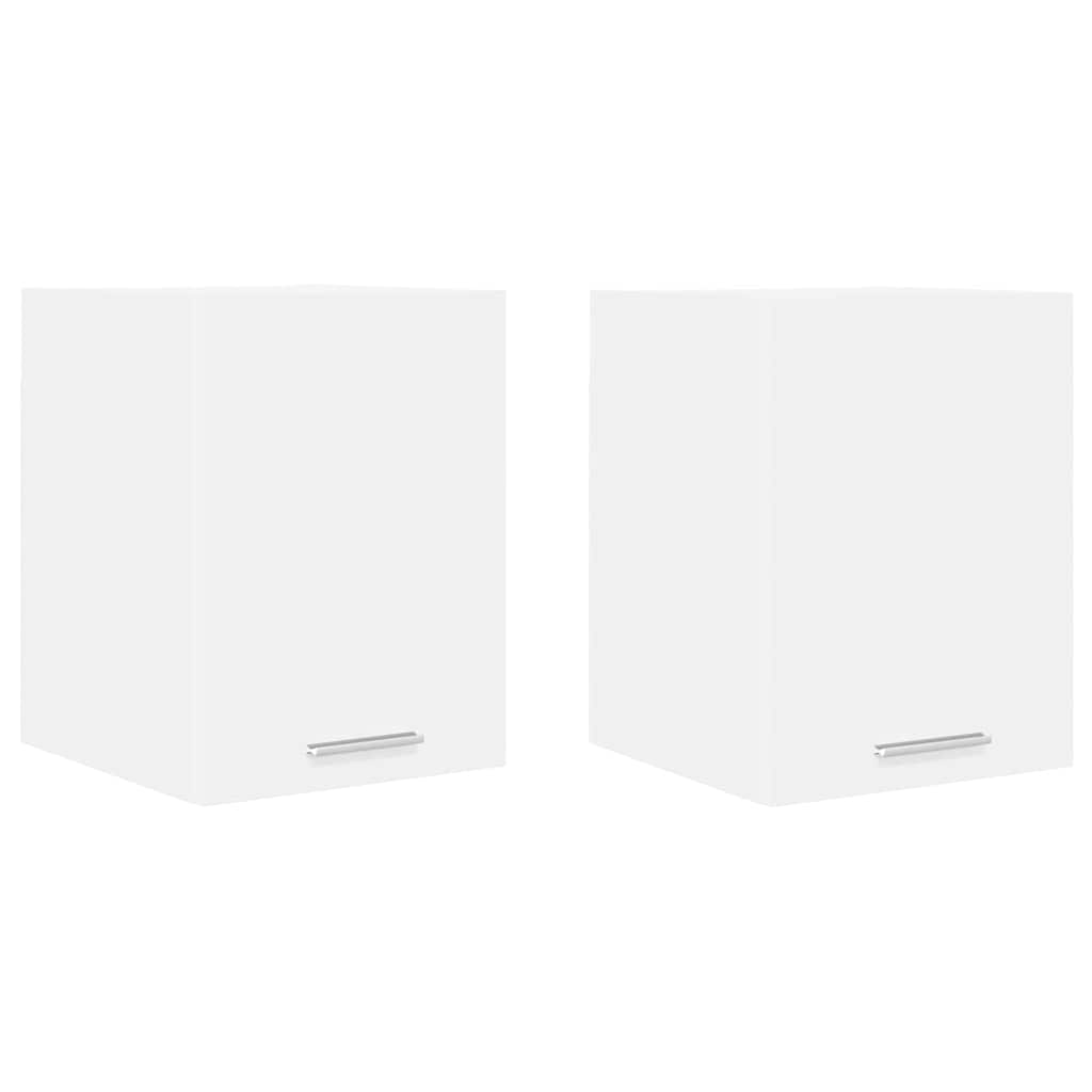 vidaXL Szafka wisząca z przechowywaniem 2 pcs Biały 30 x 31 x 40 cm