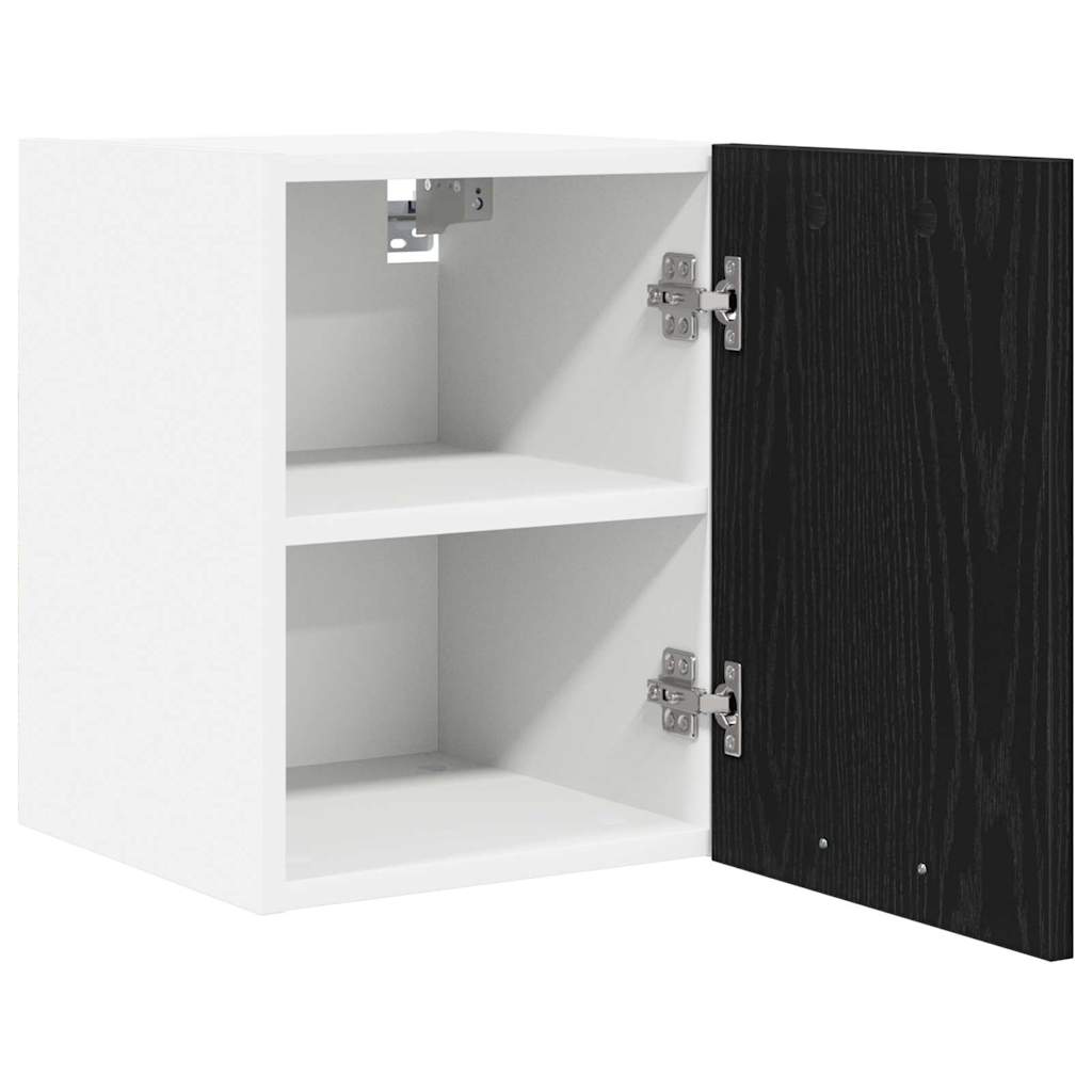 vidaXL Szafka wisząca 2 pcs Czarny Dąb i Biały 30 x 31 x 40 cm